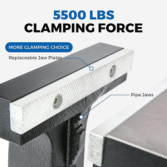 Forward 1705A 6" Hitch Vise Truck Vise Mount Trailer Fits 2" Hitch Receiver