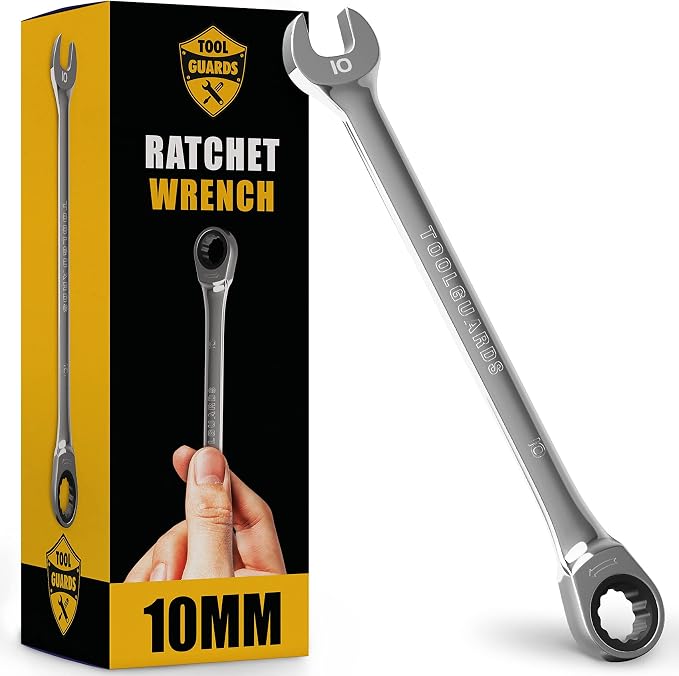 Ratcheting Wrench - Slim Profile - Ratchet Wrench, 10 mm Wrench