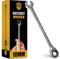 Ratcheting Wrench - Slim Profile - Ratchet Wrench, 10 mm Wrench