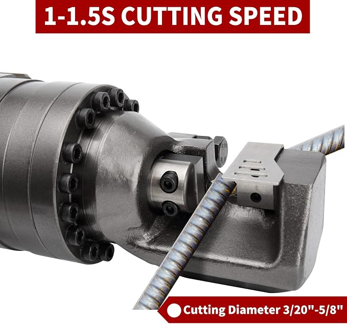 Lotos RC16A Electric Rebar Cutter 1000W Portable Hydraulic Electric Rebar Cut 5/8" 16mm #5 Rebar within 2 Seconds, 110V…