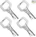 14-Inch Locking C-Clamp Pliers, Regular Tips, Heavy-Duty Welding Clamps