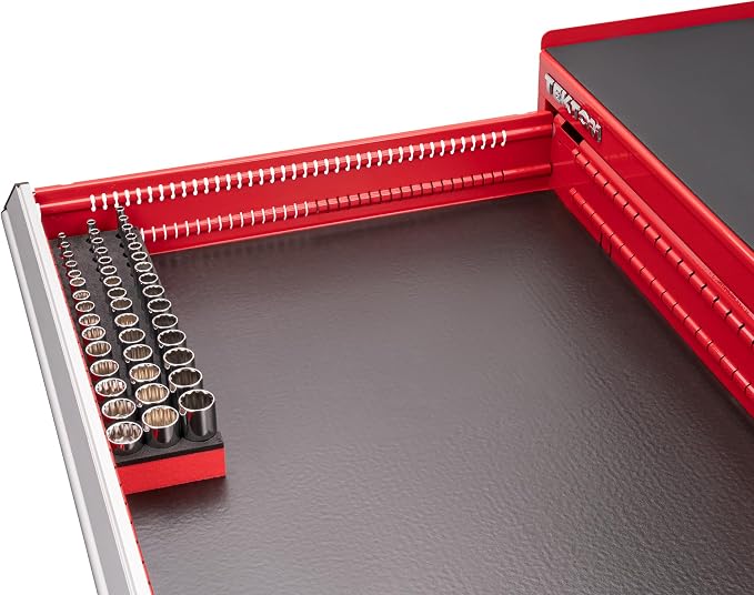 TEKTON 3/8 Inch Drive 12-Point Socket Set, 45-Piece | SHD91802 | Shallow, Semi-Deep, and Deep, 1/4 - 1 in., Foam Organizer