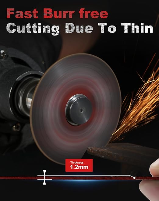 EZARC Cut Off Wheels 24 Pack, 3” x 1/32” x 3/8” Cutting Wheel, Metal & Stainless Steel Cutting Disc for Die Grinder, (Upgraded Thin Design)