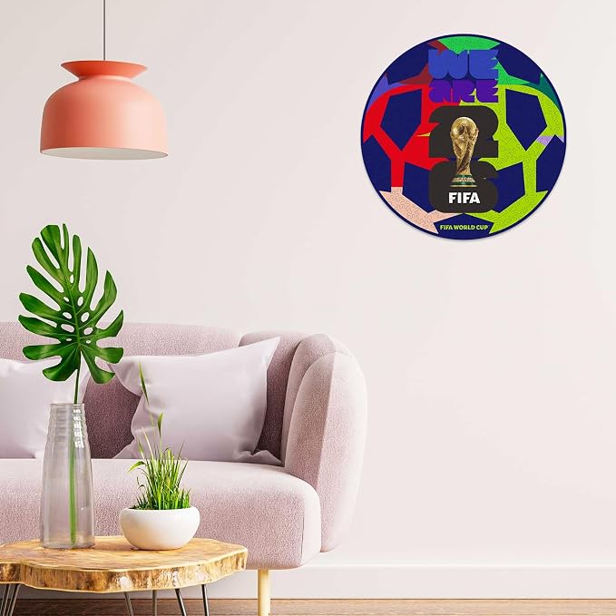 FIFA 2026 World Cup Soccer Wooden Puzzle for Adults, 5MM Thick, Puzzle for Football Fans, Officially Licensed Product, 200 Pieces Irregular Shape Jigsaw Puzzles for Adults,10 x 10