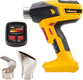 Wagner SprayTech 2467225 FURNO 550 18V Variable Temp Cordless Crafts, Wire Shrinking, Defrosting Pipes, with 2 Nozzles – Bare Tool Heat Gun, Yellow