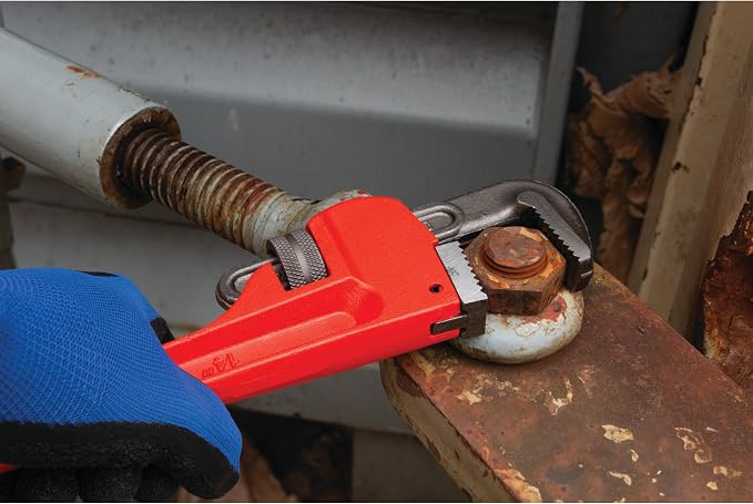 Performance Tool W1133-14B 14 in. Adjustable Pipe Wrench, Red