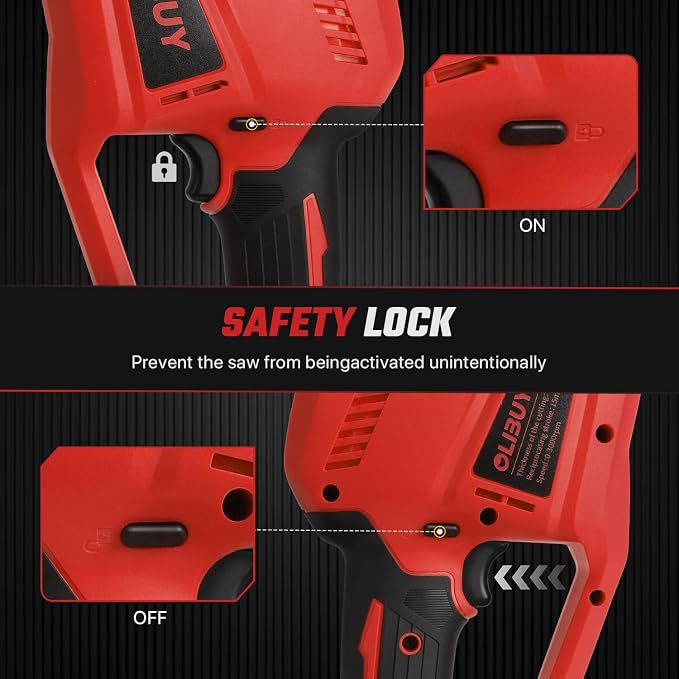 Reciprocating Saw for Mwk M-18 Battery,Cordless Sawzall with 8 Blades,0-3000SPM Variable Speed, Cordless Reciprocating Saws for Wood/Metal/PVC Cutting(Battery Not Included)