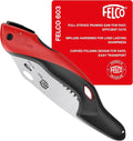 FELCO 603 Folding Pruning Saw – Curved Pull-Stroke Saw for Tree Trimming & Elevated Cut | Tree Branch Cutter | Folding Handsaw with Chrome-Plated 8" Blade, Non-Slip Handle, Blade Lock, Swiss Precision