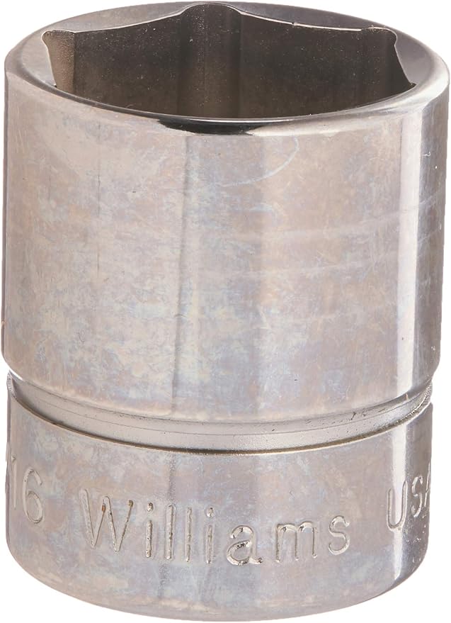 Williams B-626 3/8 Drive Shallow Socket, 6 Point, 13/16-Inch