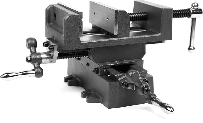 WEN Cross Vise, 4.25-Inch with Compound Slide for Mills and Drill Presses (CV414),Black