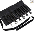 Wazakura Made in Japan 6PCS Bonsai Professional Tool Kit with Roll Bag: Yasugi Steel Twig Scissor, Concave Branch Cutter, Knob Cutter, Jin Plier, Wire Cutter, Root Cutter. Bonsai Tool Set with Case