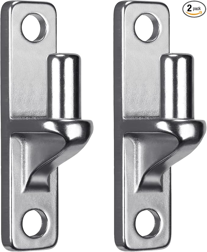 Insaga Cast Gate Hinges Heavy Duty, 304 Stainless Steel Wall Mount Hinge With 5/8'' Pin, Durable Farm, Non-Welded Fence, Chain Link Fence, 2Pcs