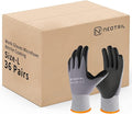 NEOTRIL Safety Work Gloves MicroFoam Nitrile Coated-3/6/12/36 Pairs,Breathable Nylon Working Gloves for Men Women