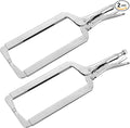 MAXPOWER 18-inch C Clamp Locking Pliers, Locking C Clamp with Regular Tips, Maximum Jaw Capacity Up to 6.5", 2-Piece