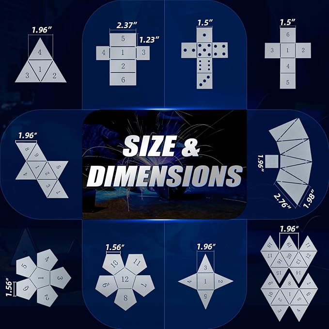 18 PCS Welding Coupons, Made of 17 Gauge Premium Mild Steel, Welding Dice for Beginner, Premium Welding Practice Kit, Welding Plate Kit for MIG, TIG Stick, Arc, Gas and Brazing