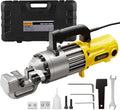HUTOUO 1" Electric Hydraulic Rebar Cutter, Portable Rebar Cutter, Fast Cutting #8 4-25mm Rebar within 2-3s Cutting Speed, 1600W High Power Steel Rebar Cutter for Construction 120v/60hz (RC25-Yellow)