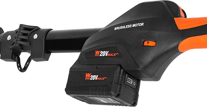 WEN Cordless Drywall Sander, Brushless with Variable Speed, 20V Max 5.0 Ah Battery and Charger (20409)