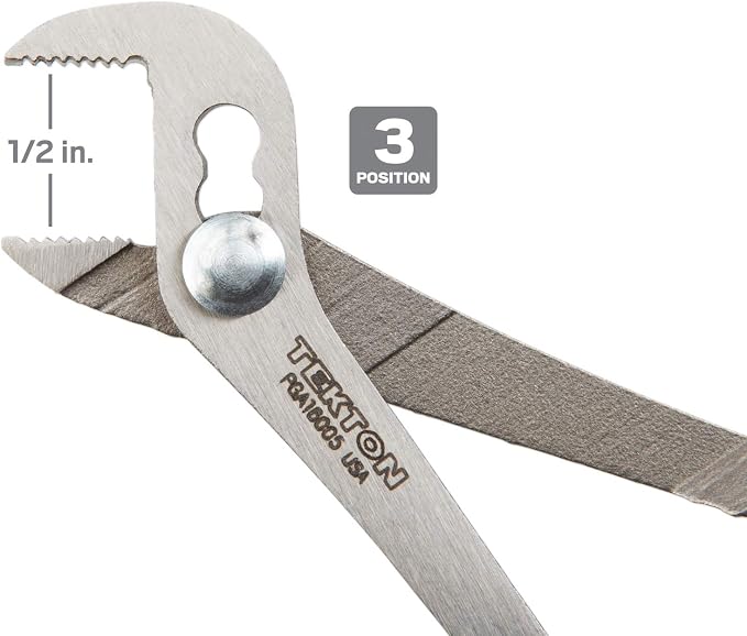 TEKTON 5 Inch Angle Nose Slip Joint Pliers | PGA16005
