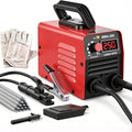 Super Mini Stick Welder Machine,110V 250A ARC Portable MMA Welding Machine for Beginners,Welding Machine with 10pcs Welding Rod Tools,IGBT Inverter Welder,Hot Start Arc Force Anti-stick (Red)