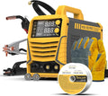 TOOLIOM 160A MIG Welder 4 in 1 Gas MIG/Flux Core MIG/Stick (MMA)/Lift TIG Welding Machine 110/220V Dual Voltage Welder IGBT DC Inverter with LCD Display