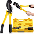 Lothee 8 Ton 5/8 Inch Hydraulic Rebar Cutter Cutting up to 4-16 mm with Portable Box Heavy Duty Rebar Bender Manual Bolt Chain Metal Cutting Pliers Handheld Hydraulic Shear Tool