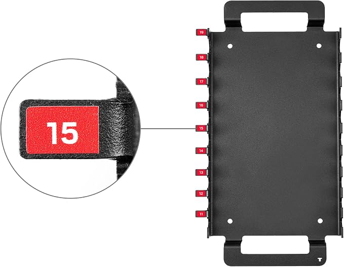 TEKTON Flat End Hex L-Key Set, 43-Piece | KLX99302 | (0.050 - 3/4 in., 1.3 - 19 mm), Manganese Phosphate Finish, Holder, Rack