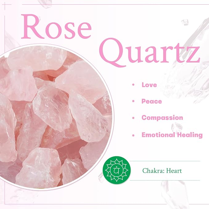 mookaitedecor 7 PCS Rose Quartz Crystal Polyhedral DND Dice Set, Polished Tumbled Stones Dices for RPG MTG Table Games Home Decoration