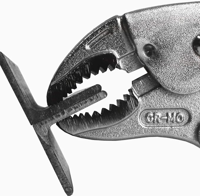 ENGINEER 5.9" Screw Removal Locking Pliers PZ-64. Secure Hold, Quick Release. Grip & Remove Stripped Screws.