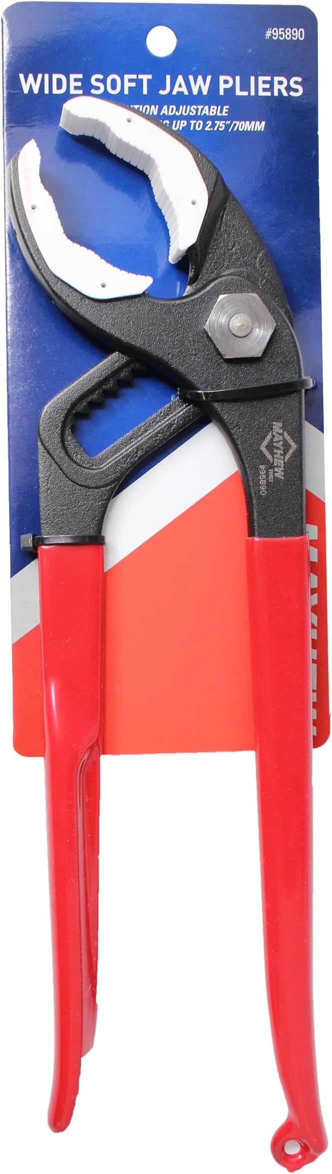 Mayhew Tools 95890 Soft Jaw Pliers, 2.75" Wide 8-Position, Red