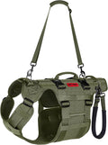 OneTigris Dog Lift Harness for Large Dogs, Dog Hip Support Brace, Full Body Lifter with Handles Invictus Multifunctional Mobility Assistance Vest for Back Legs (Green, Large)