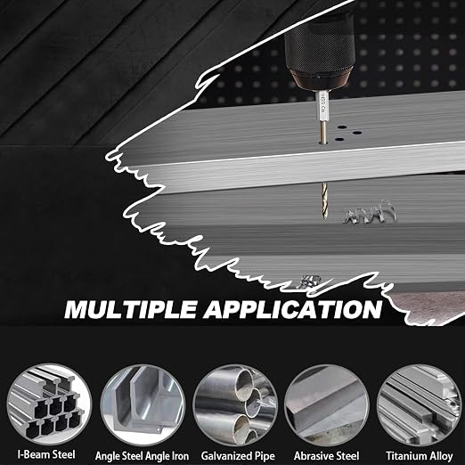 1/8 Drill Bits for Metal and Hard Steel (10pcs),M35 Cobalt Hex Shank Quick Change Impact Drill Bit Set,with Storage Case
