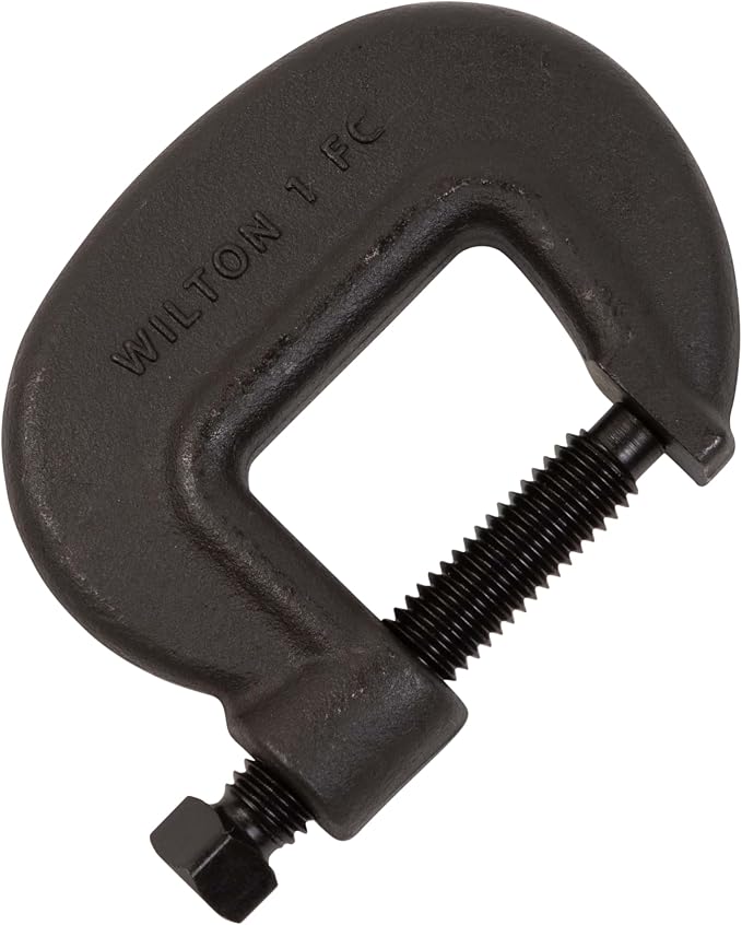 Wilton Brute Force C-Clamp, 1-3/8" Opening, 1-1/16" Throat, 5600 Lbs. Clamping Force (Model 1 F.C.)