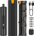 Electric Screwdriver Set, 35 in 1 Cordless Precision Screwdriver, 3 Torque 3N.m, 300 RPM Power Screwdriver, Mini Magnetic Repair Tool Kit with LED Light, USB C, for PC Computer Phone Electronics DIY