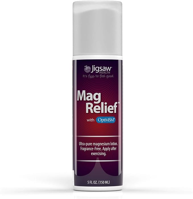 Jigsaw Health B-Free Magnesium Bundle | MagSRT (B-Free), 240 Tablets, and MagRelief, 5 Ounces (Lotion)