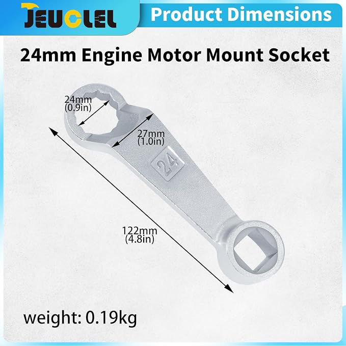 24mm Universal Engine Motor Mount Socket Rear Camber Adjusting Wrench