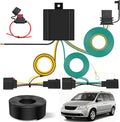 Nilight 4-Pin Trailer Wiring Harness Kit 56333 | for 2008 2009 2010 2011 2012 2013 2014 2015 2016 2017 Jeep Patriot Dodge Durango Caliber Grand Caravan Chrysler Town Country