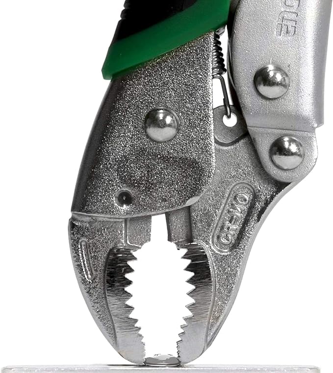 ENGINEER 5.9" Screw Removal Locking Pliers PZ-64. Secure Hold, Quick Release. Grip & Remove Stripped Screws.