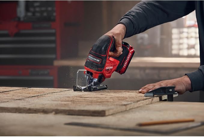 CRAFTSMAN V20 RP Cordless Jig Saw, 3 Orbital Settings, Up to 3,200 SPM, Variable Speed Keyless, Bare Tool Only (CMCS650B)