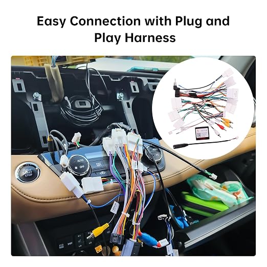 16PIN Car Radio Wiring Harness for Toyota Corolla RAV4 Camry 4Runner Tundra Highlander 2014-2018, Aftermarket Stereo Wire Harness with CANBUS Adapter Support JBL, Backup Camera, SWC
