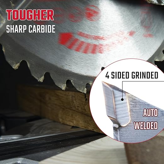 Circular Saw Blade 8-1/4 in 40T&60T, with 5/8" Arbor, Carbide Tipped Teeth, TCT Saw Blades for Cutting Various Wood, Plastic and Composite Materials, Fit Dewalt Craftsman Ryobi Milwaukee