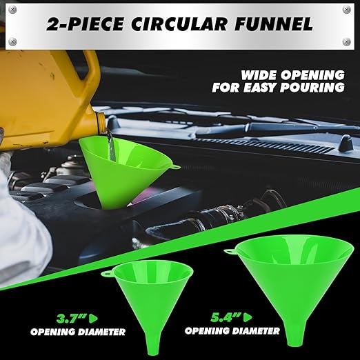 SWANLAKE 18-Piece No-Spill Coolant Funnel Kit, Radiator Funnel Burping Tool, Coolant Bleeder Kit with Adapters, Universal Fitment for Automotive Cooling System
