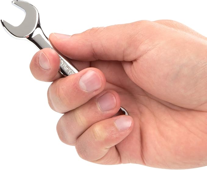 TEKTON 7/16 Inch Stubby Combination Wrench | 18046