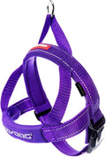 EzyDog Quick Fit Dog Harness, Soft Neoprene Padding - XX-Small, Purple | Fast One-Click Buckle, Adjustable Fit, Strong Reinforced Materials, Reflective Stitching, No Pull Dog Harness, Easy Walking