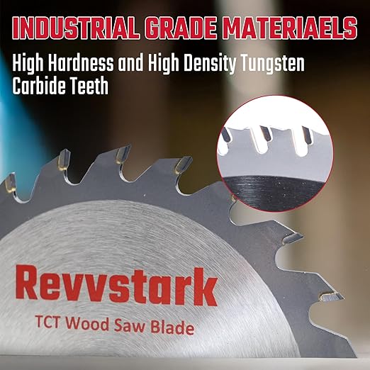 Circular Saw Blade 8-1/4 in 40T&60T, with 5/8" Arbor, Carbide Tipped Teeth, TCT Saw Blades for Cutting Various Wood, Plastic and Composite Materials, Fit Dewalt Craftsman Ryobi Milwaukee