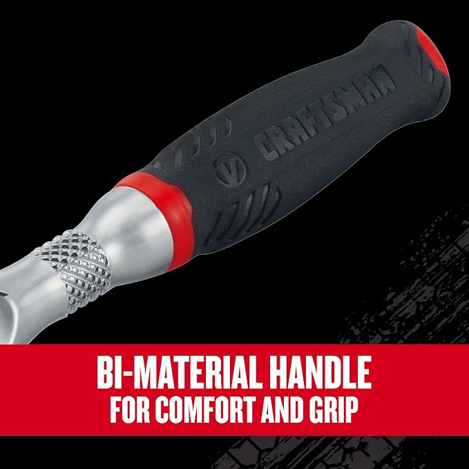 CRAFTSMAN V-SERIES Ratchet, 1/4 & 3/8 Inch Drive, Comfort Grip, 2 Pack (CMMT86502V) | CMMT86502V