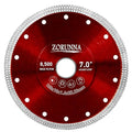 ZORUNNA 7 Inch Diamond Blade for Angle Grinder, Tile Grinder Saw Blade for Chip-Free Cuts on Porcelain, Ceramic, Granite, Marble.