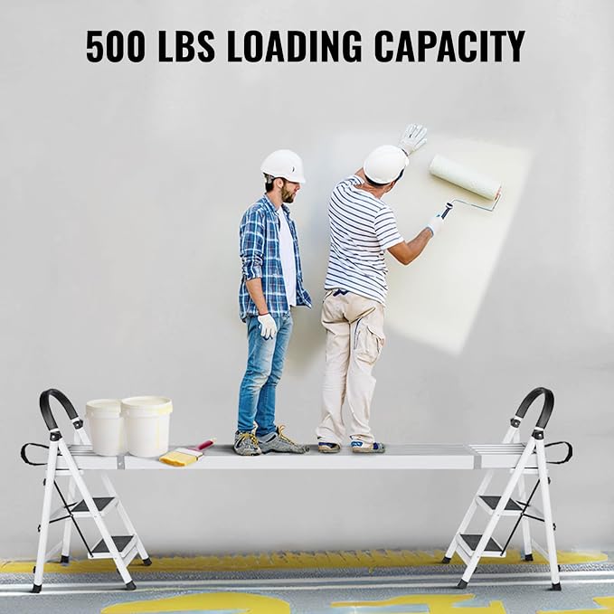VEVOR Aluminum Telescoping Work Plank, 8-13FT, 500lbs Capacity, 12.5 inch Width, Scaffold Ladder Accessory