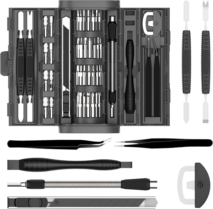 UF-TOOLS 83 in 1 Electronics Precision Screwdriver Set, Mini Professional Magnetic Repair Tool Kit with Torx Phillips Triwing for Computer, iPhone, Macbook, PC, Laptop, Watch, PS5, RC