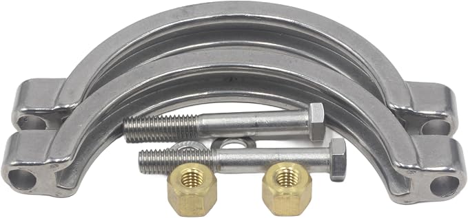 HFS(R) 4" High Pressure Tri Clamp Clover Sanitary Clamp for Tri Clamp Fitting Connection, Stainless Steel 304