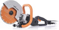 Evolution R255DCT | 10 in. Electric Concrete Saw | Premium Diamond Blade Included | 15A Motor | 4-1/16" Cut Depth | No Gas, No Fumes | Disc Cutter / Power Cutter / Cut-Off Saw | Brick & Masonry